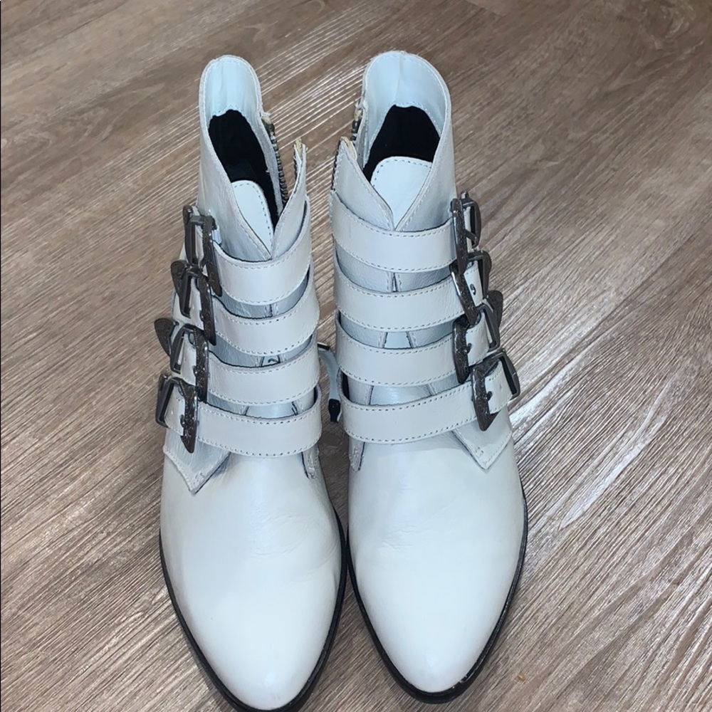 White Steve Madden Booties - Picture 2 of 6